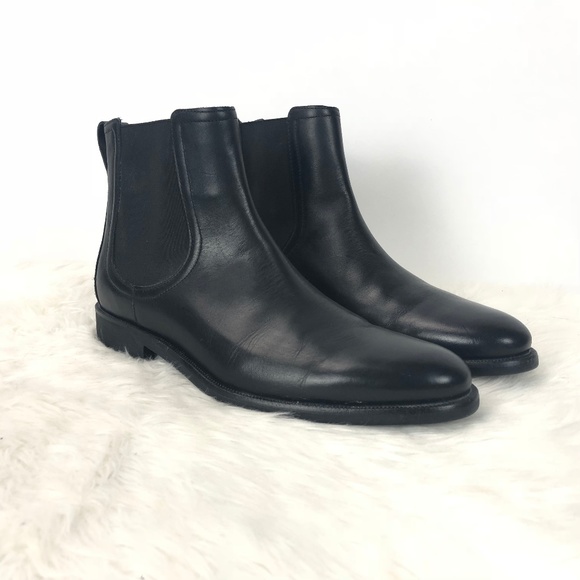 Cole Haan Black Leather Waterproof Ankle Boots main image 6